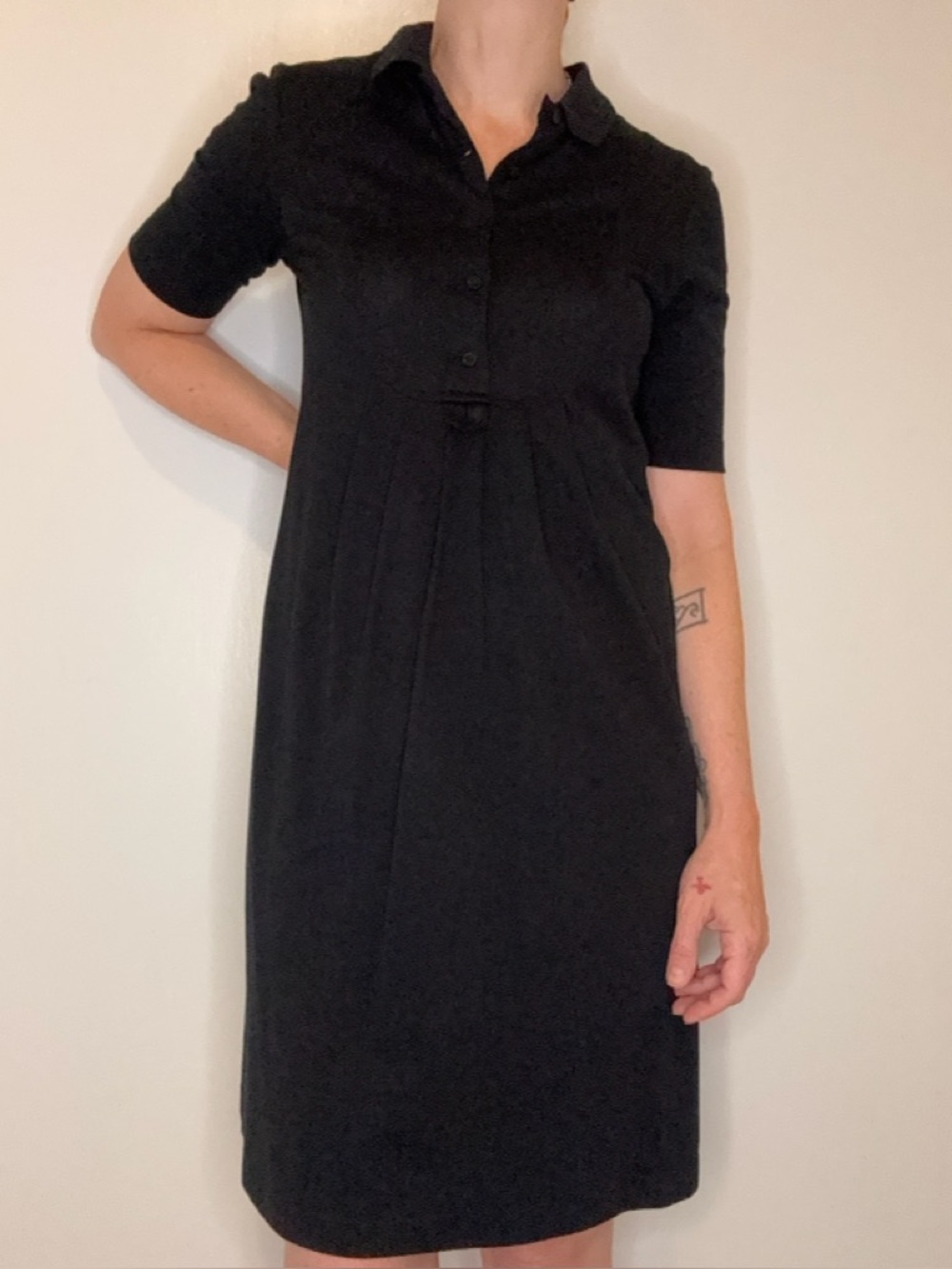 Lacoste Polo Midi Dress Sz 38, 6, Small